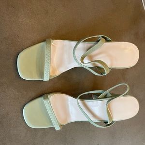 Light green dress shoes